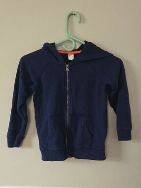3/$15 Navy Blue Basic Zip-up Hoodie (7)
